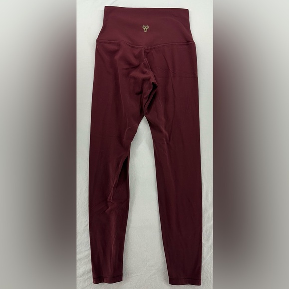 Golden Aritzia Women's Legging Burgundy Red Size 4 - Picture 2 of 6